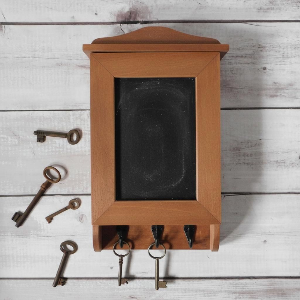 Barna Krétával írható kulcstartó szekrény