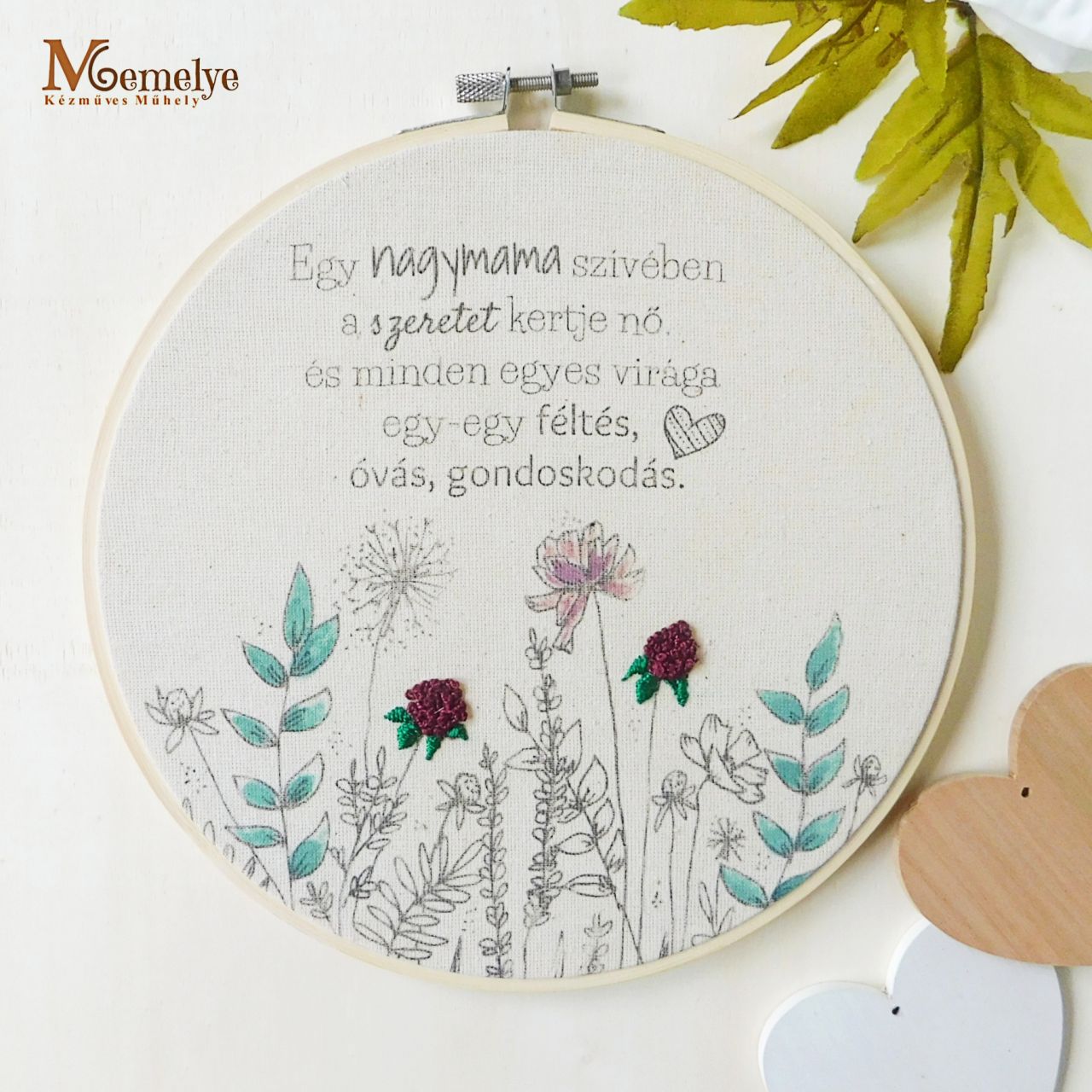 Egy Nagymama szívében.... - anyák napi falikép Egy Nagymama szívében.... - anyák napi falikép