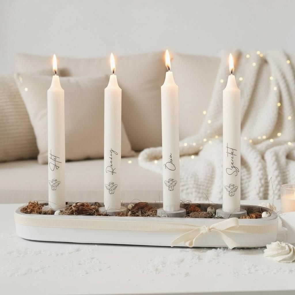 Adventi gyertyatartó termésekkel Adventi gyertyatartó termésekkel