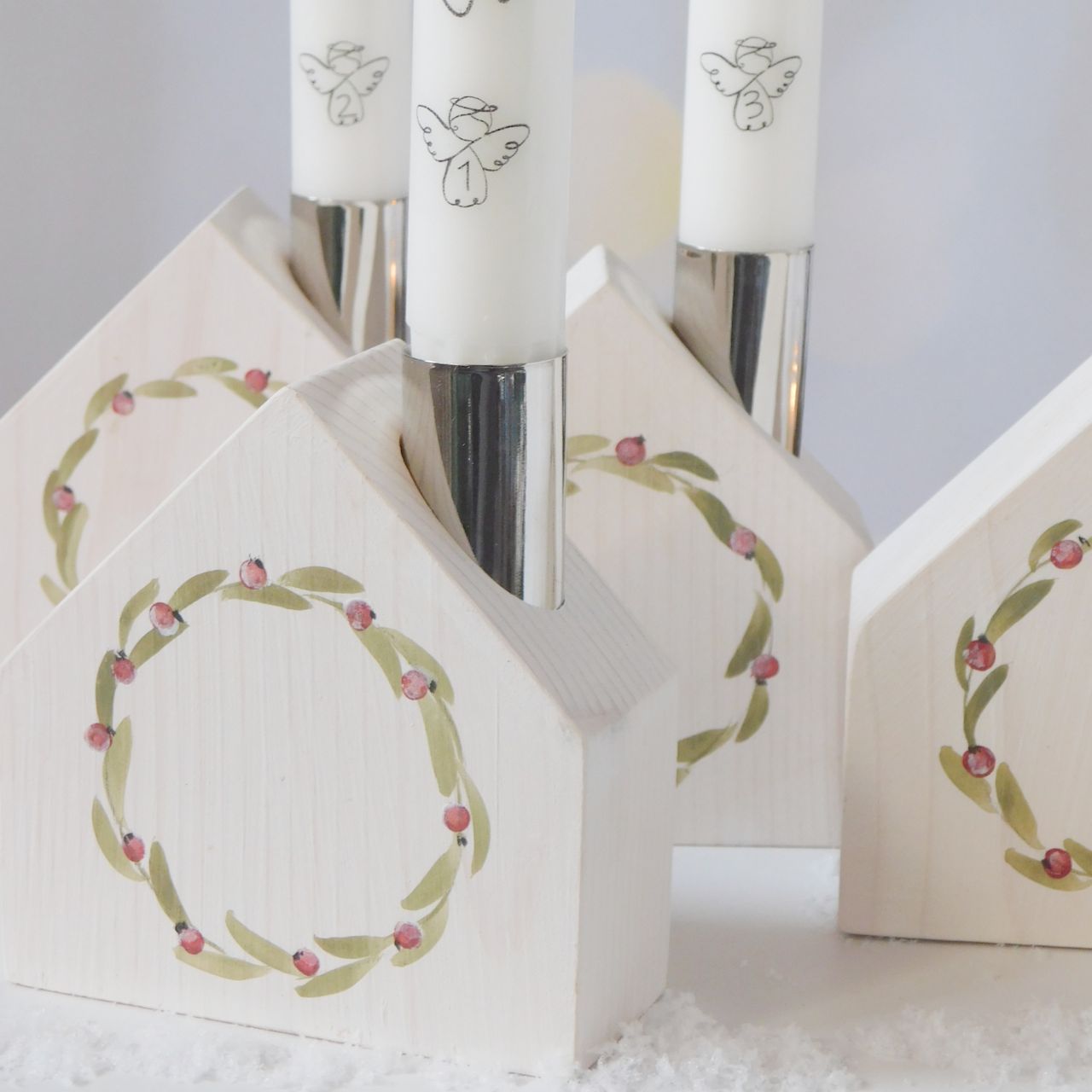 KisHáz Adventi gyertyatartó szett