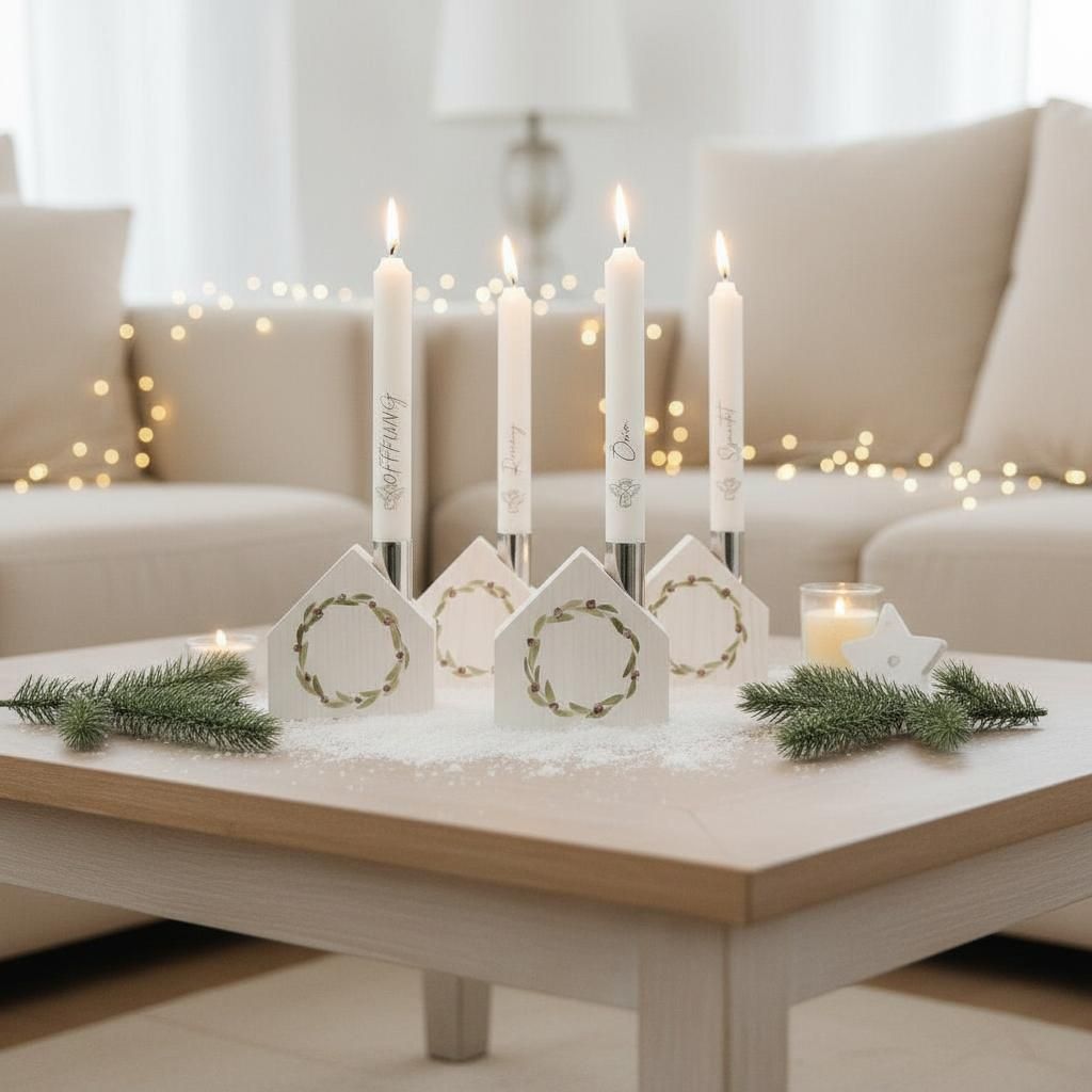 KisHáz Adventi gyertyatartó szett