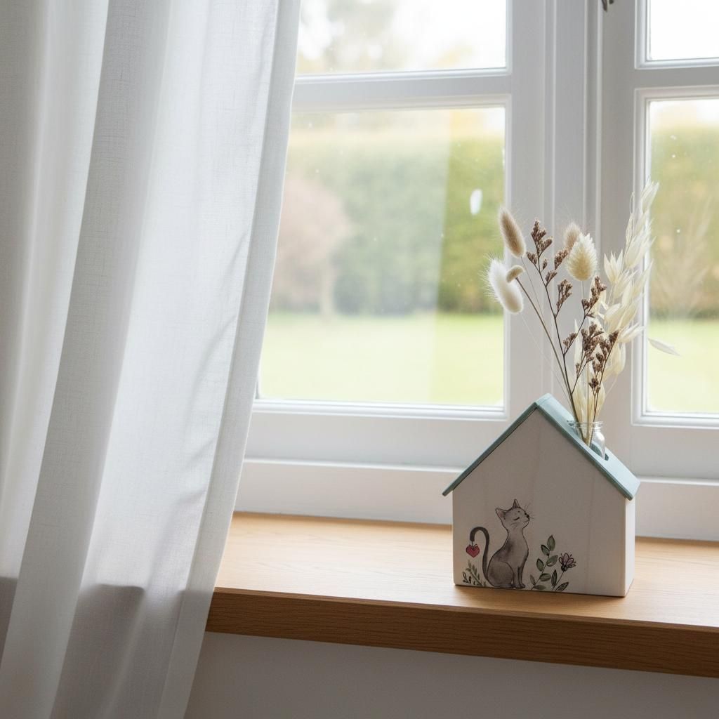 KisHáz Cicás Virágtartó