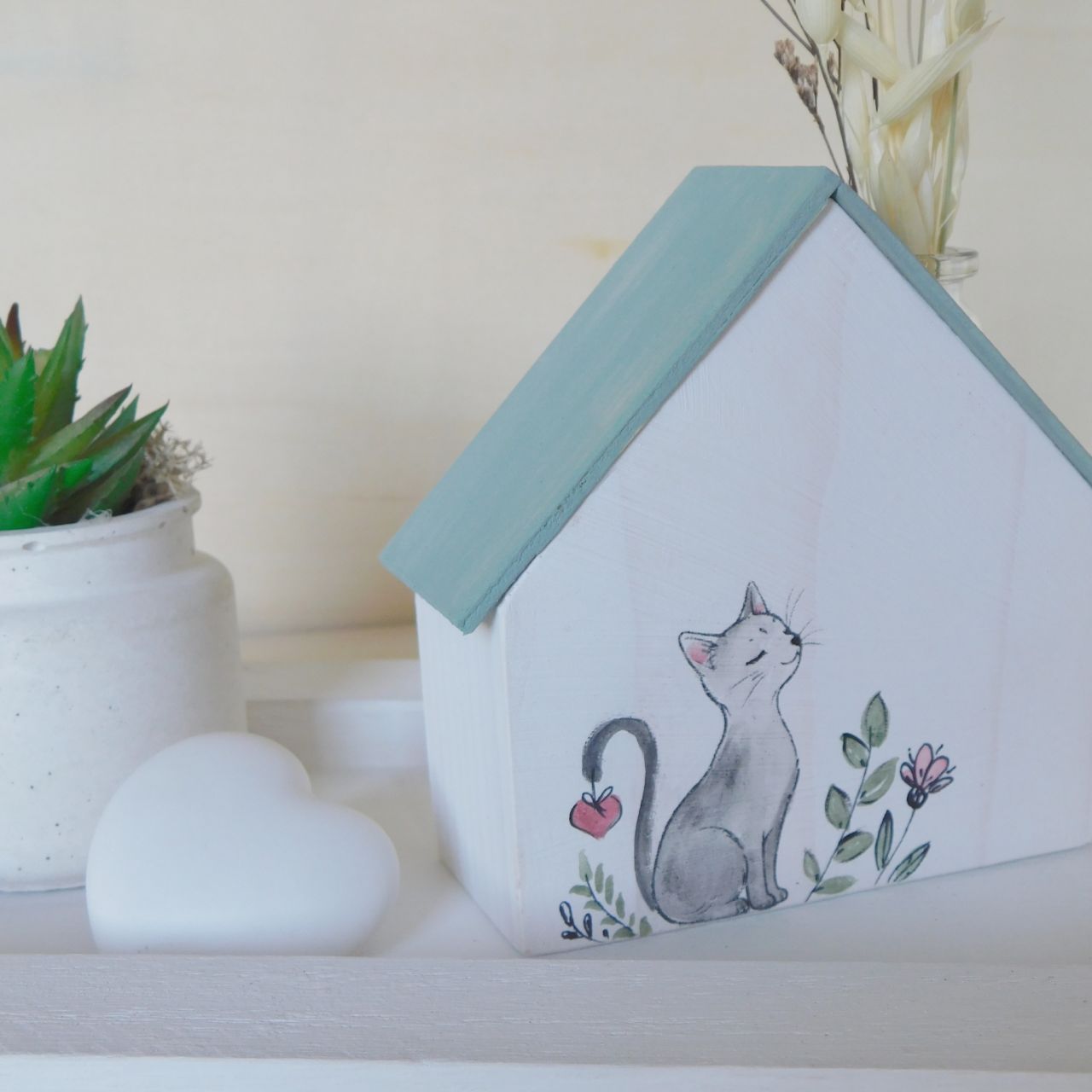 KisHáz Cicás Virágtartó