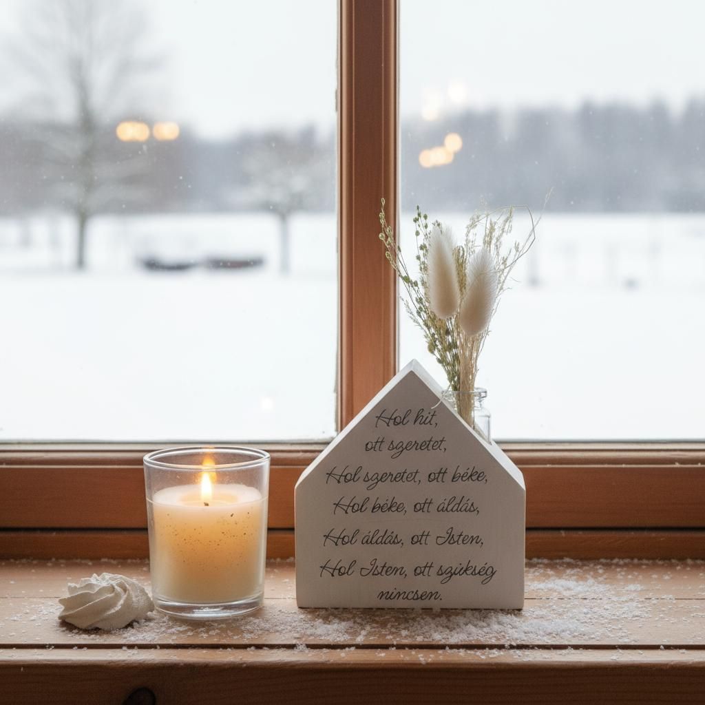 KisHáz Házi Áldás Virágtartó