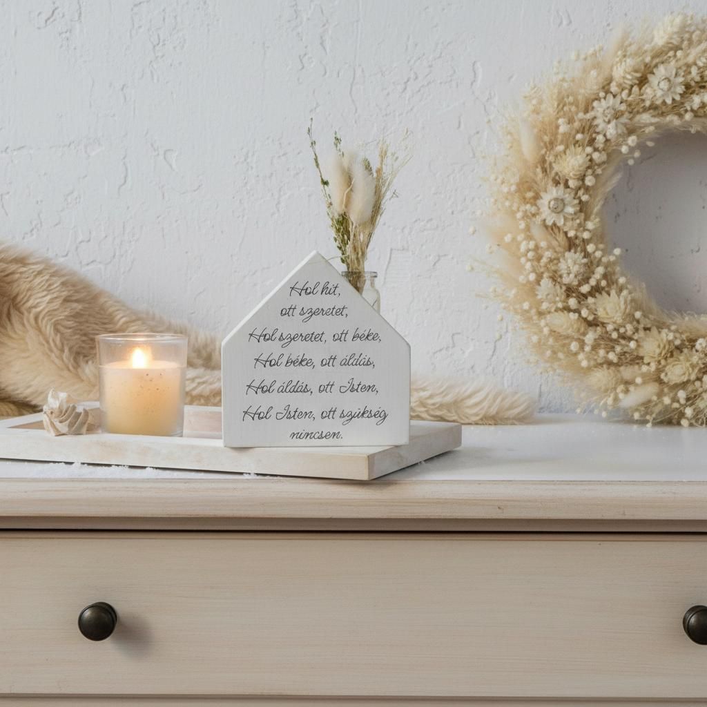 KisHáz Házi Áldás Virágtartó