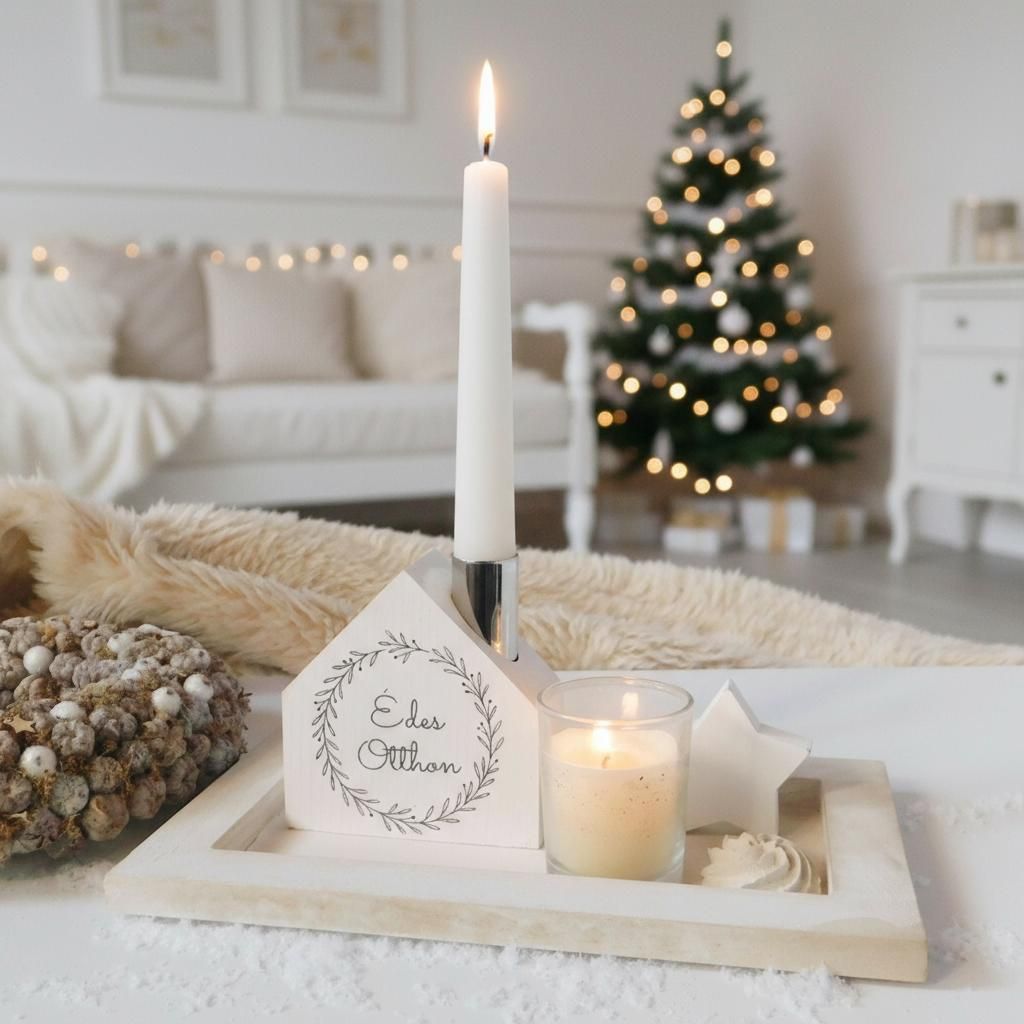 KisHáz Édes Otthon Gyertyatartó